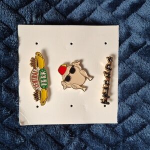 2/$20 Friends Themed Enamel Pin Set Brand New!